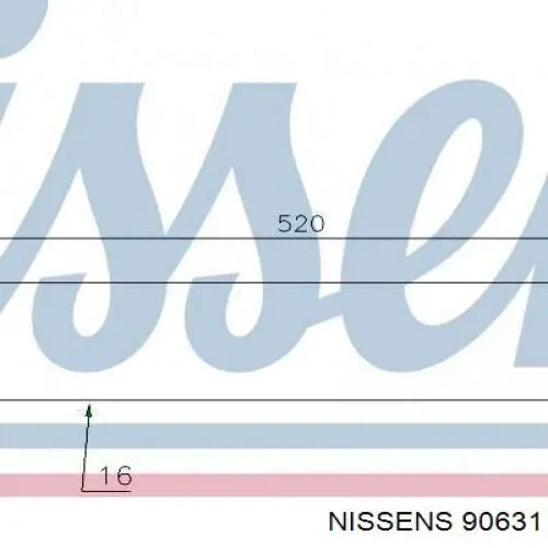 90631 Nissens радіатор масляний