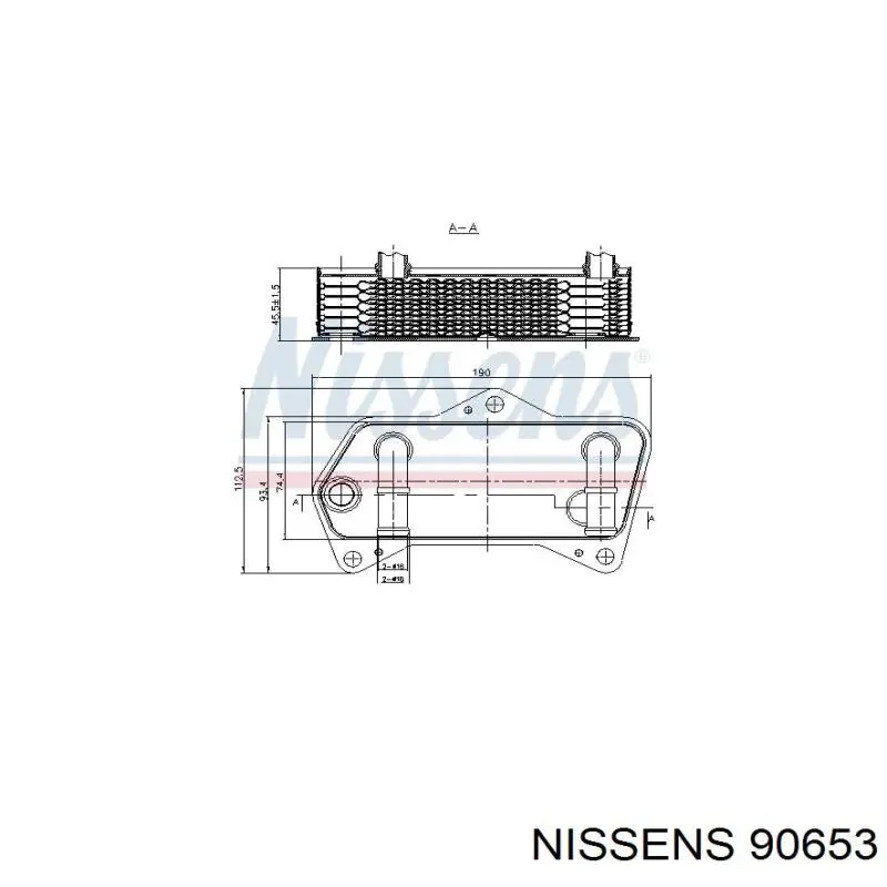 Радіатор охолодження, АКПП Nissens 90653 ціна, від 57.83 USD