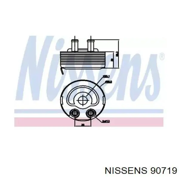 90719 Nissens радіатор масляний