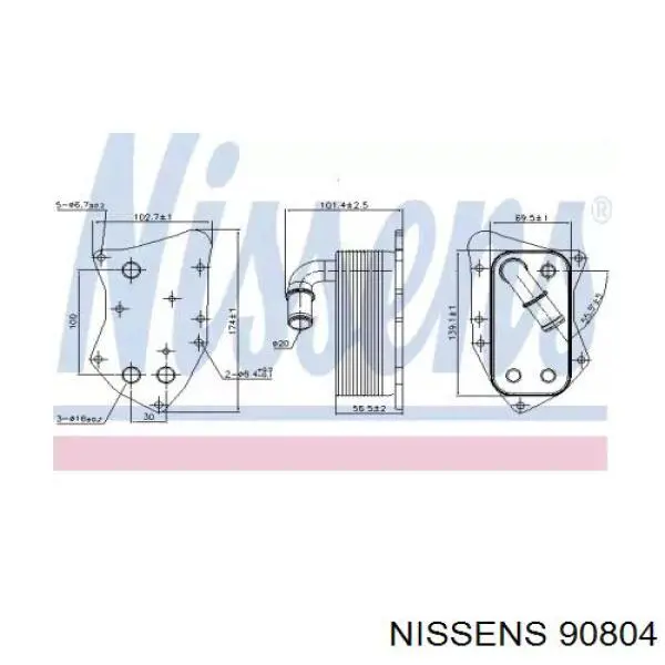 90804 Nissens Корпус маслофільтра