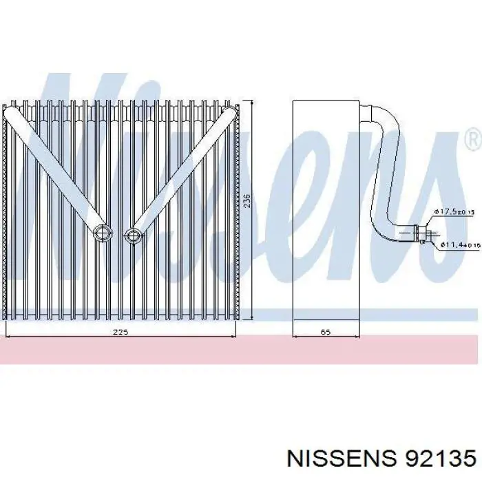 Випаровувач кондиціонера NRF 36025 ціна, від 118.12 USD