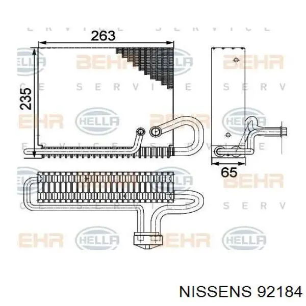Випарник Mercedes A1688300258
