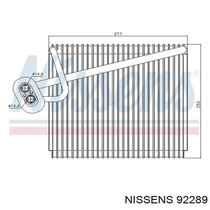 92289 Nissens Охолоджувач повітря