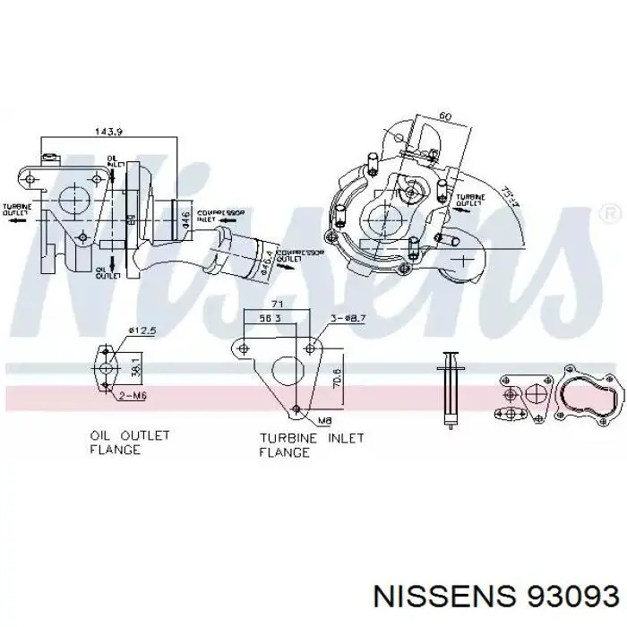 Турбіна Renault (RVI) 8200046681A ціна, від 236.79 USD