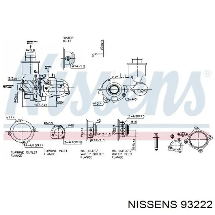 Купити 93222 Nissens Турбіна