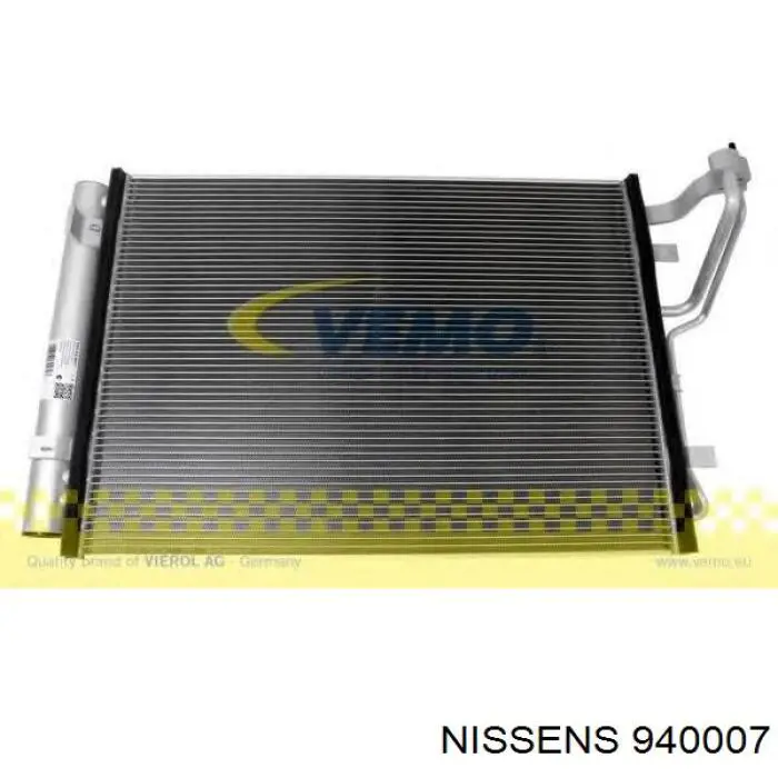 Радіатор кондиціонера 940007 Nissens