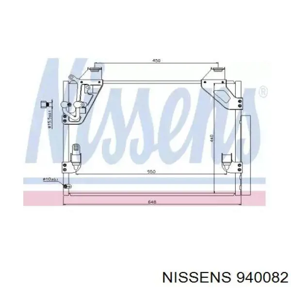 940082 Nissens радіатор кондиціонера