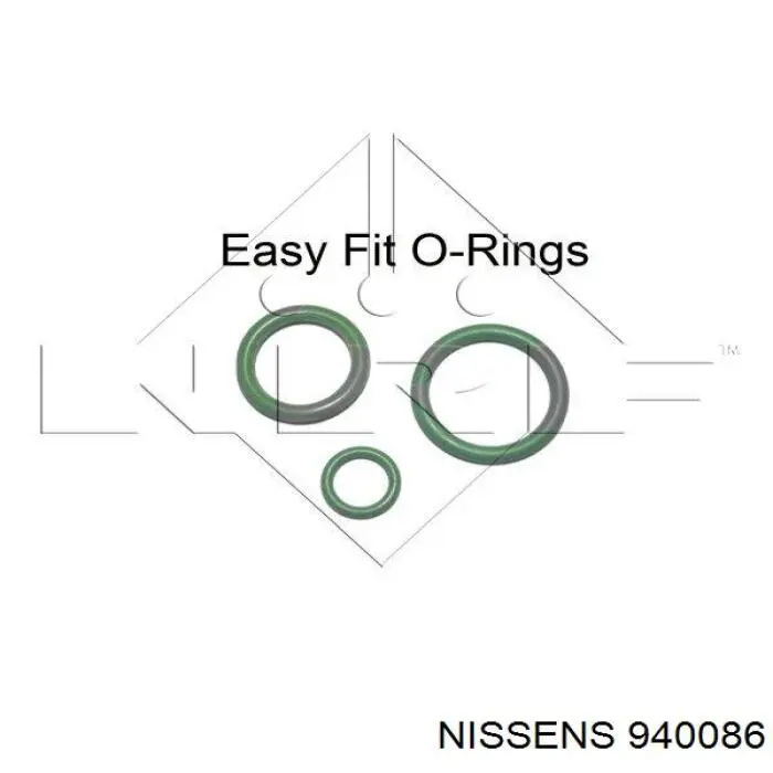 Радіатор кондиціонера 940086 Nissens