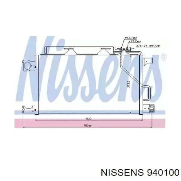 Конденсатор кондиціонера Mercedes A2035002153 ціна, від 153.83 USD