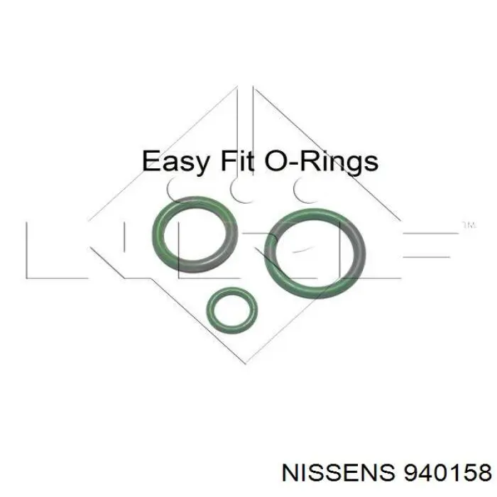 Радіатор кондиціонера 940158 Nissens