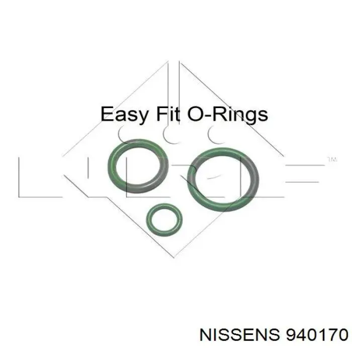 Радіатор кондиціонера 940170 Nissens