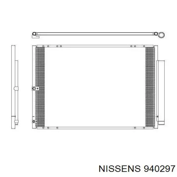 Радіатор кондиціонера 940297 Nissens