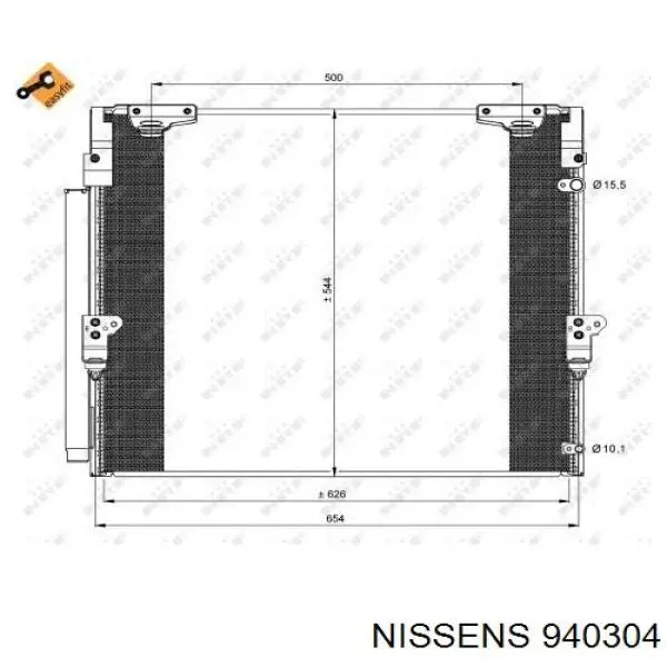 940304 Nissens радіатор кондиціонера