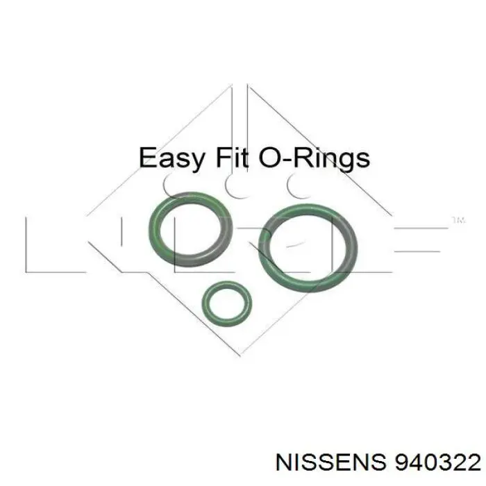 Радіатор кондиціонера 940322 Nissens