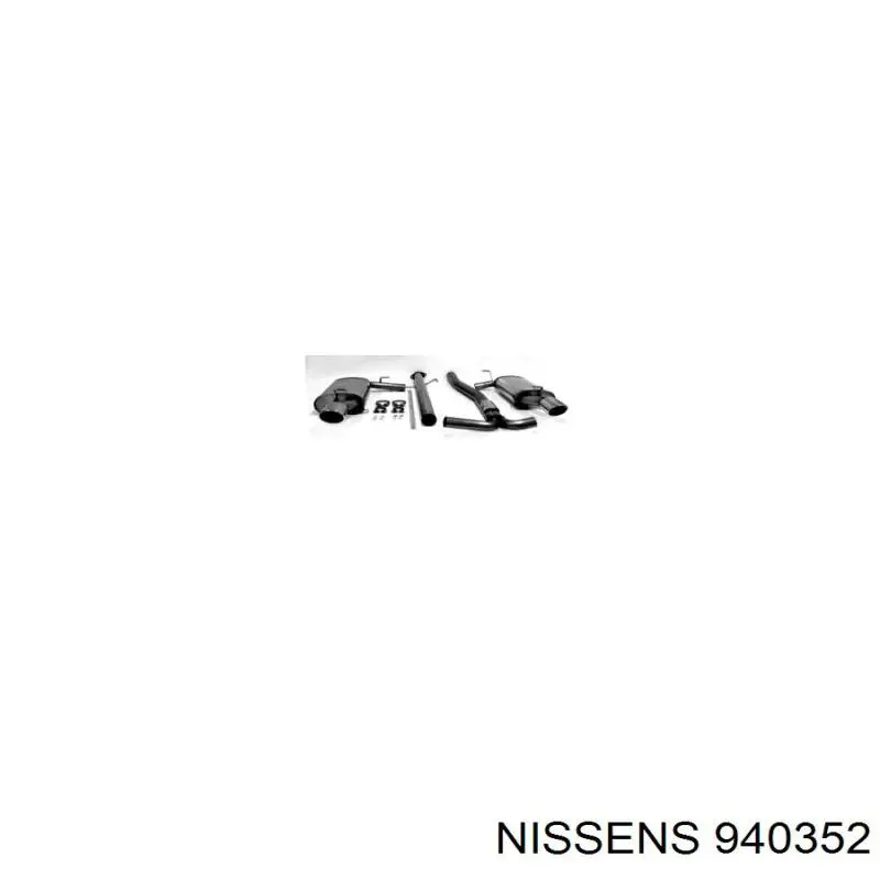 Радіатор кондиціонера 940352 Nissens