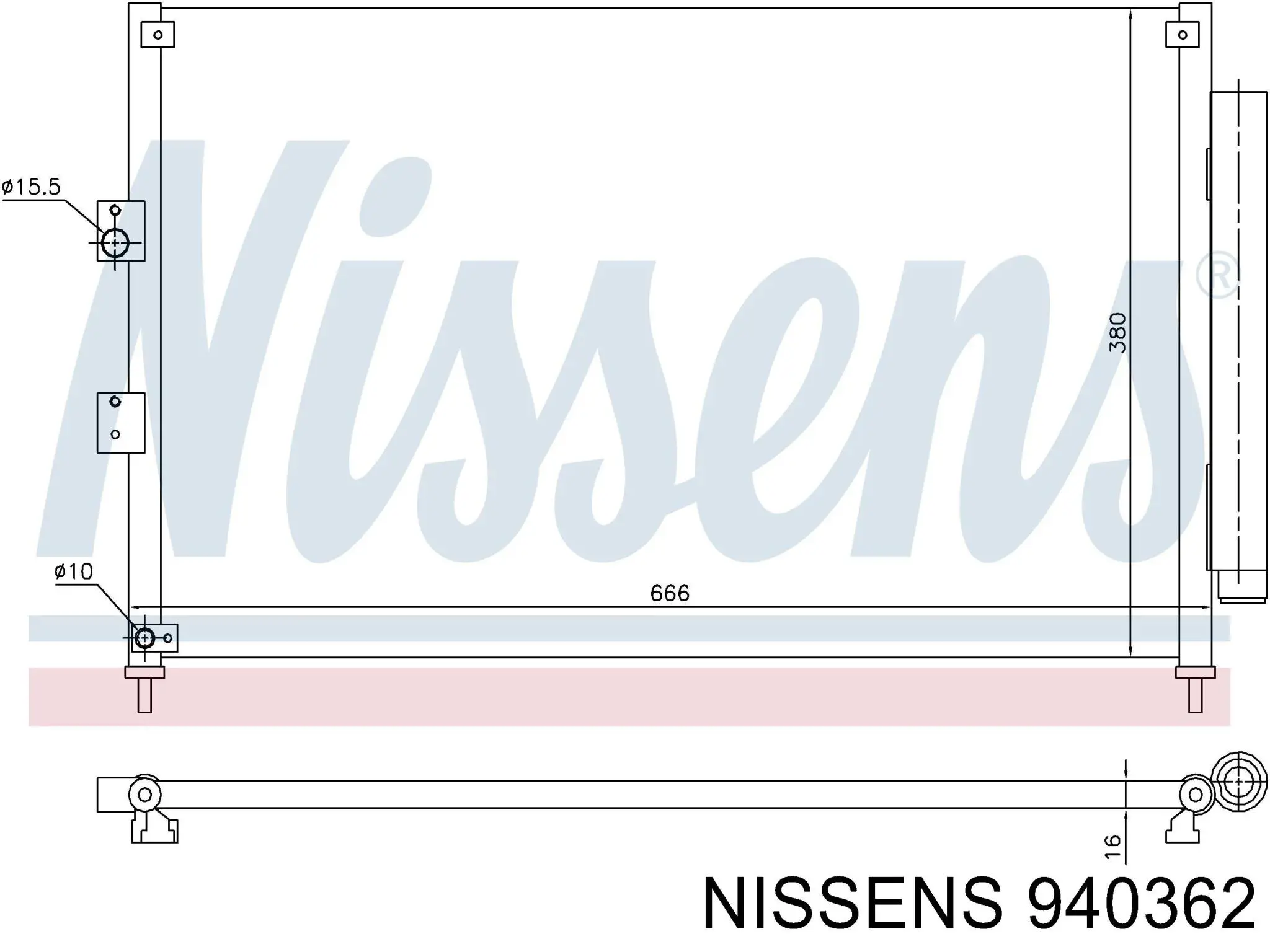 940362 Nissens Конденсатор