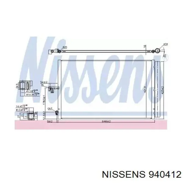 Конденсатор кондиціонера Mercedes A0995001554 ціна, від 135.44 USD