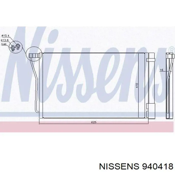 Радіатор охолодження кондиціонера Denso DCN05022