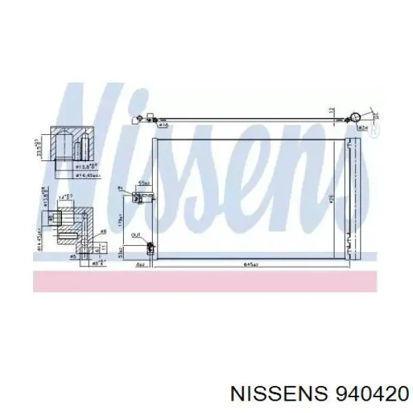 Конденсатор кондиціонера Mercedes A0995000654 ціна, від 126.55 USD