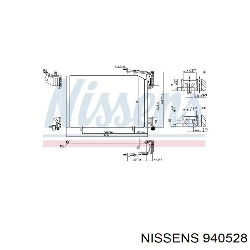 Конденсатор кондиціонера Ford C1B119972AD ціна, від 139.37 USD