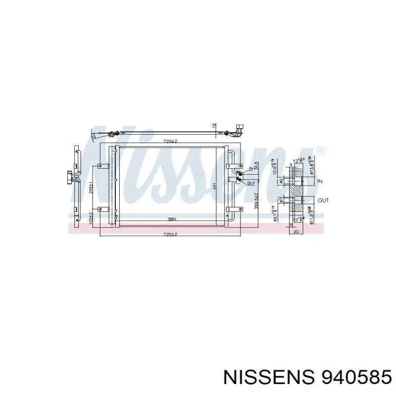 Конденсатор кондиціонера VALEO 822654 ціна, від 129.65 USD