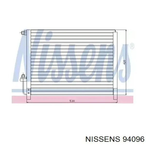 94096 Nissens радіатор кондиціонера