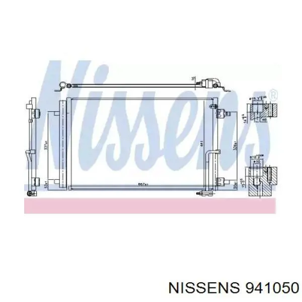 Конденсатор кондиціонера VAG 4H0260403F ціна, від 112.93 USD