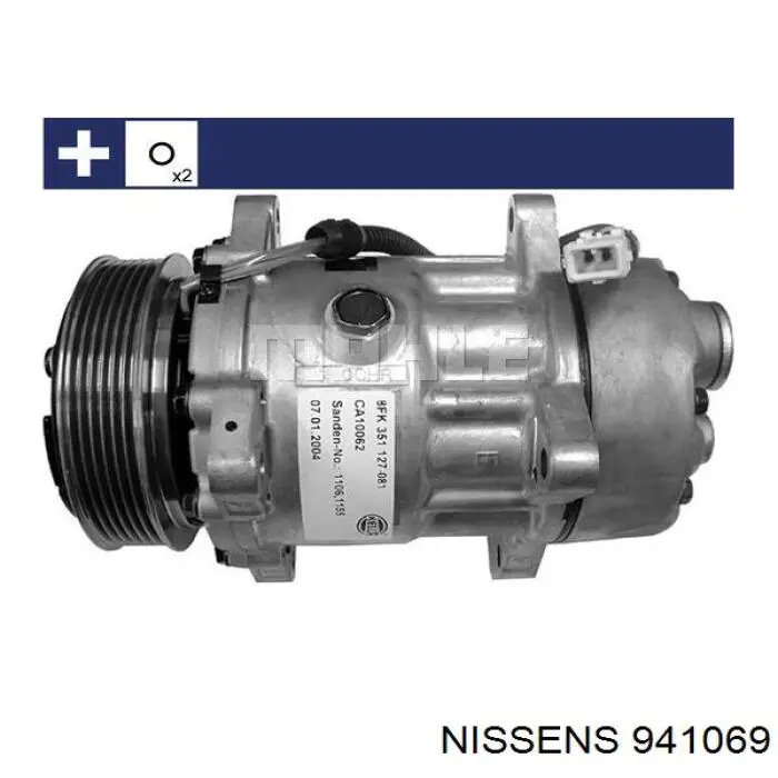 Купити 941069 Nissens Радіатор системи охолодження кондиціонера