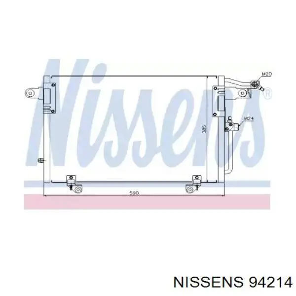 94214 Nissens радіатор кондиціонера