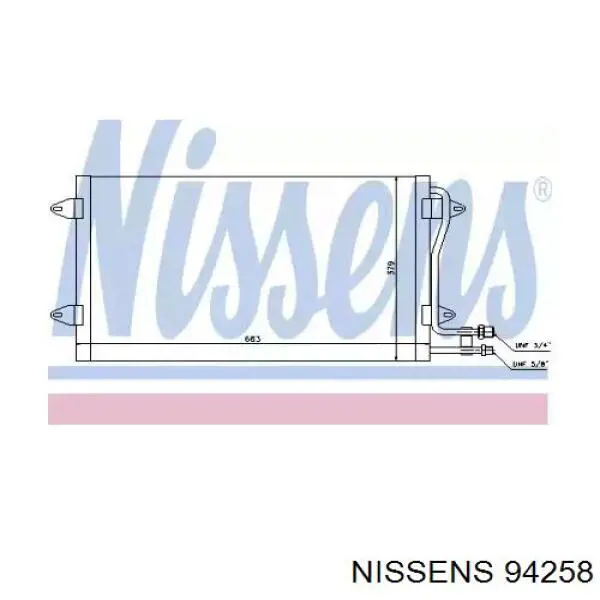 94258 Nissens радіатор кондиціонера