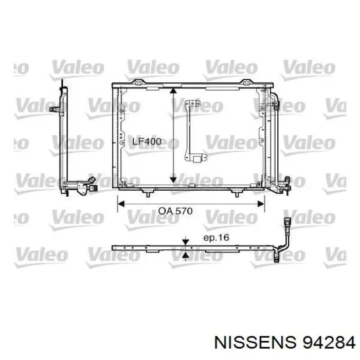 94284 Nissens Конденсатор