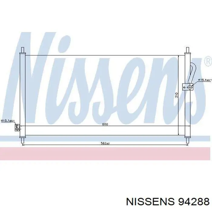 94288 Nissens радіатор кондиціонера