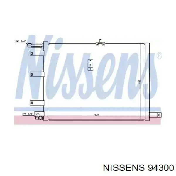 94300 Nissens радіатор кондиціонера