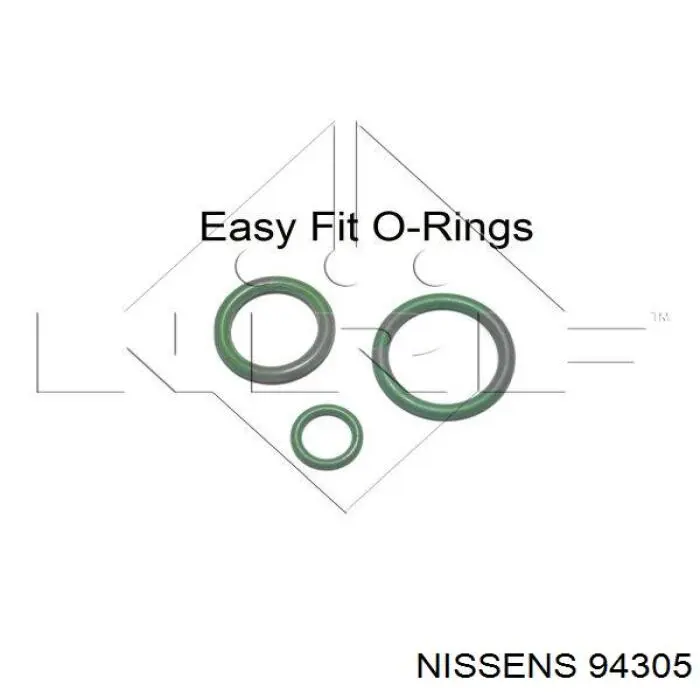Радіатор кондиціонера 94305 Nissens