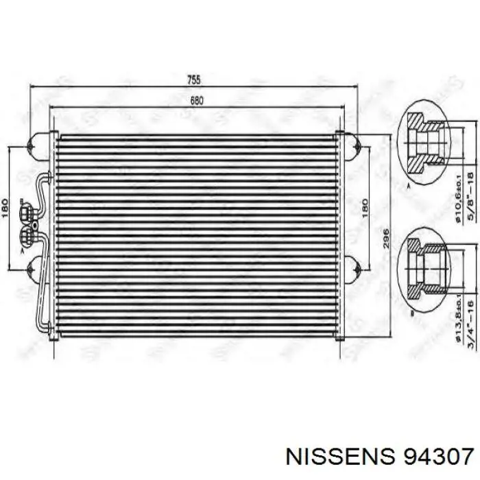 94307 Nissens Конденсатор