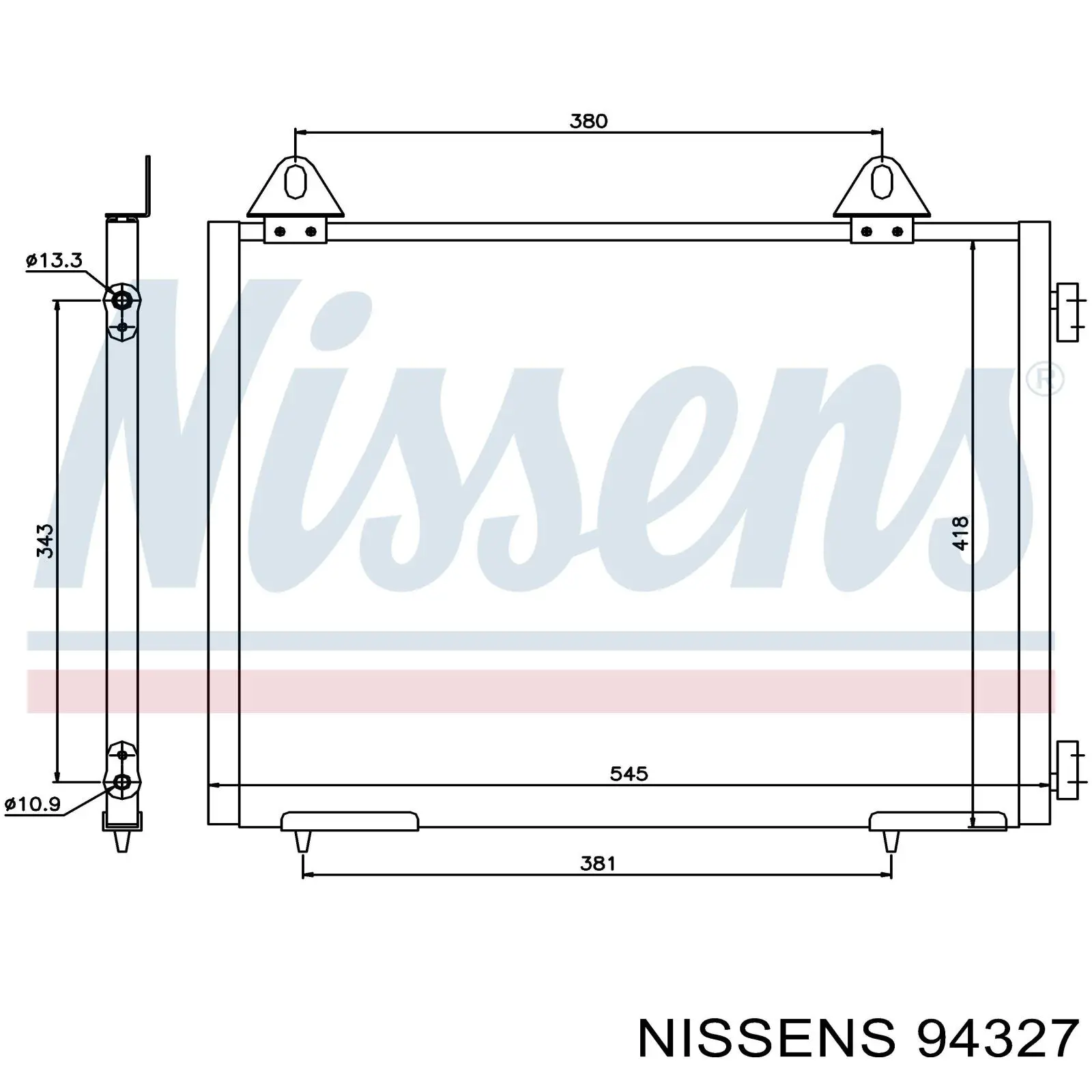 94327 Nissens Конденсатор