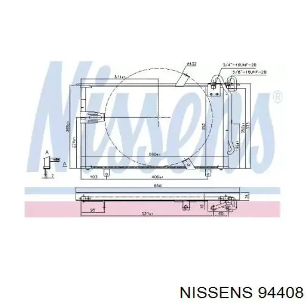 Радіатор охолодження кондиціонера BMW 64538390956