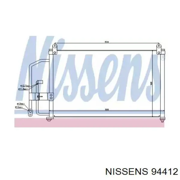 94412 Nissens Конденсатор