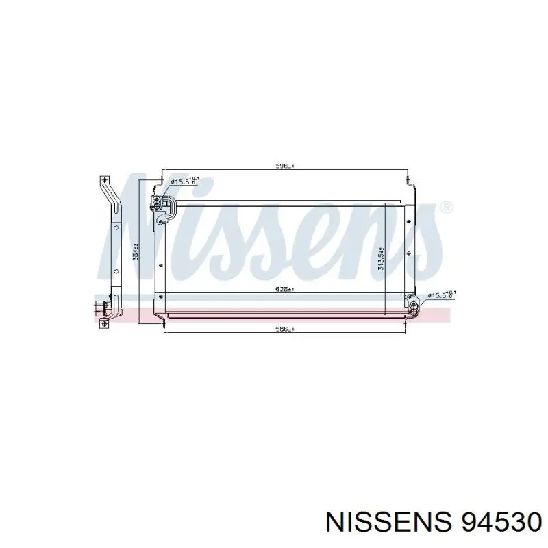 94530 Nissens радіатор кондиціонера