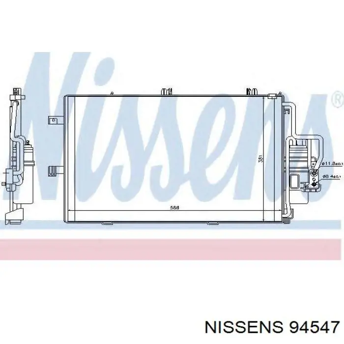 94547 Nissens Конденсатор