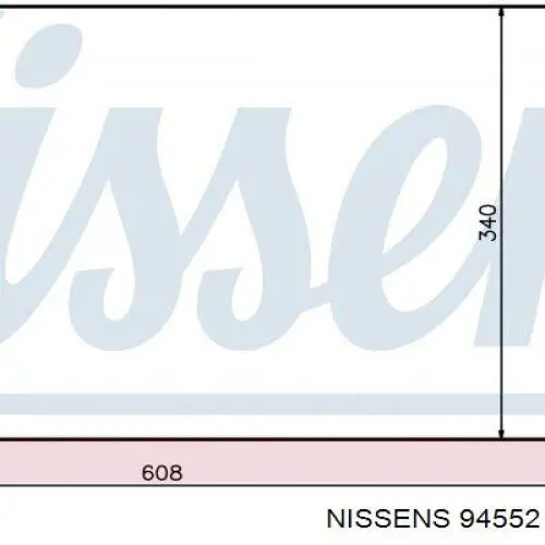 94552 Nissens радіатор кондиціонера
