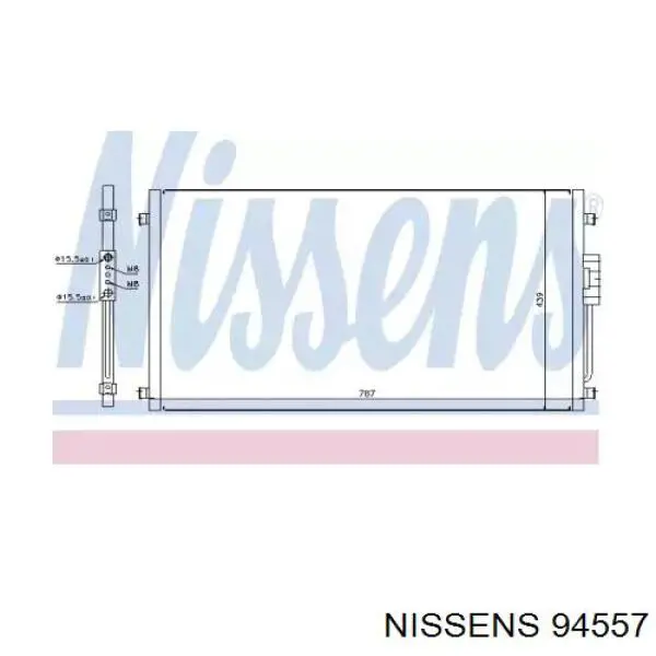 94557 Nissens радіатор кондиціонера