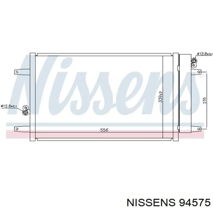 Конденсатор кондиціонера Nissens 94575 ціна, від 91.40 USD