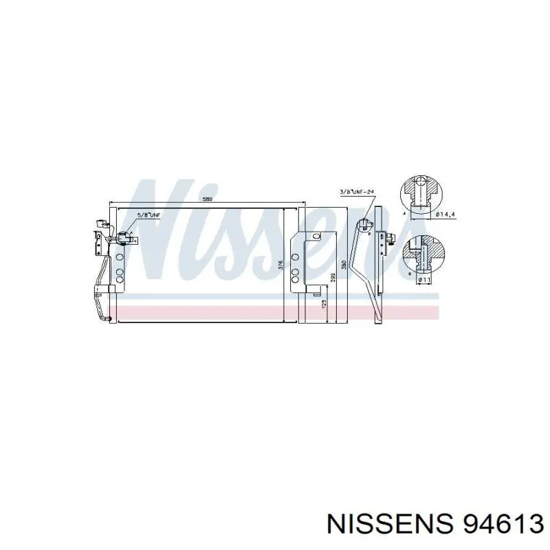 94613 Nissens Конденсатор