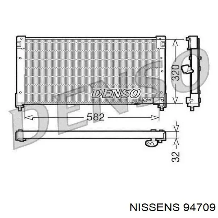 94709 Nissens радіатор кондиціонера