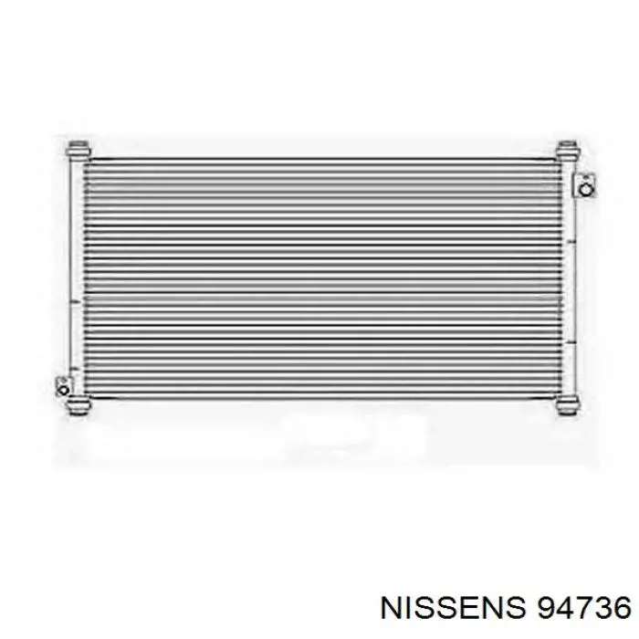 94736 Nissens радіатор кондиціонера