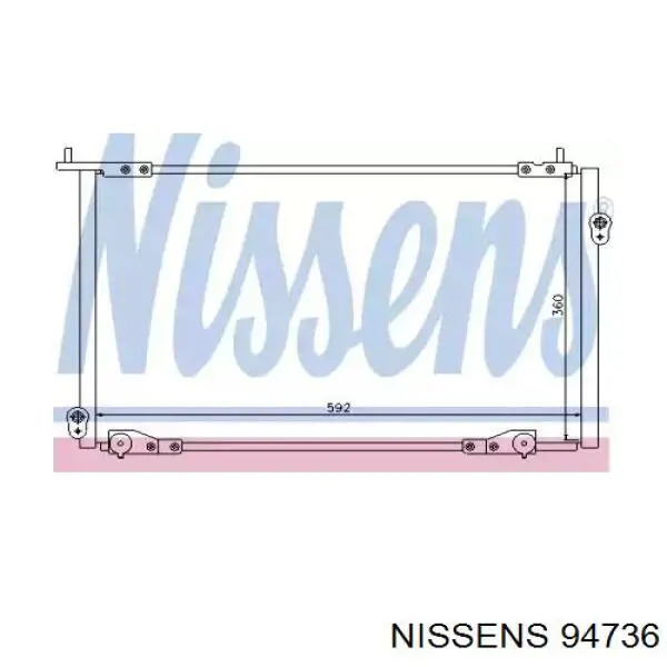 Конденсатор кондиціонера Nissens 94736 ціна, від 57.02 USD