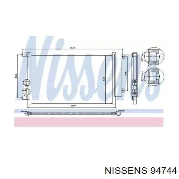 94744 Nissens радіатор кондиціонера
