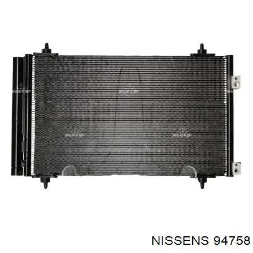 Радіатор кондиціонера 94758 Nissens