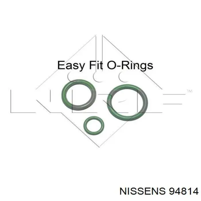 Радіатор кондиціонера 94814 Nissens